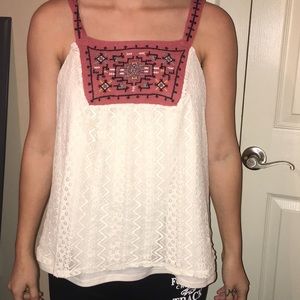 Tribal flowy tank top